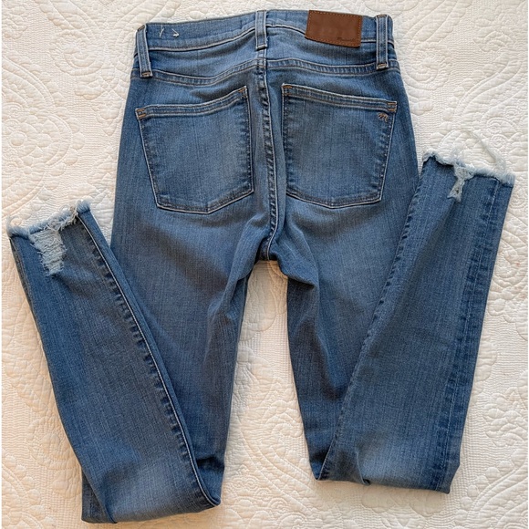 Madewell High-Rise‎ Distressed Skinny Jeans Size 25 - Picture 2 of 5